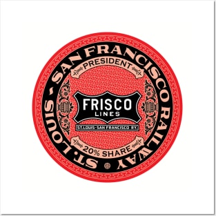 St Louis San Francisco Railway - Frisco Lines (18XX Style) Posters and Art